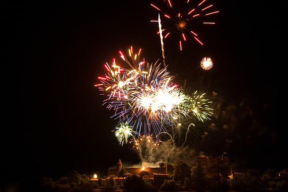 Fireworks - Villebois-Lavalette, France