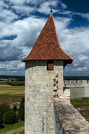 The New Turret from the Château Walls - Villebois-Lavalette, France