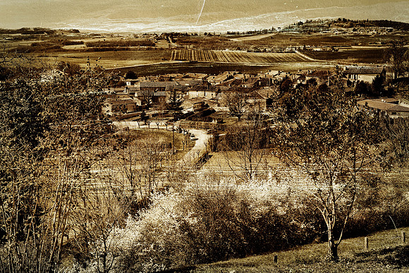 View from the Coline - Villebois-Lavalette, France