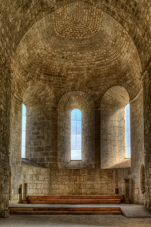 East Windows, The Monastery - Rauzet, France