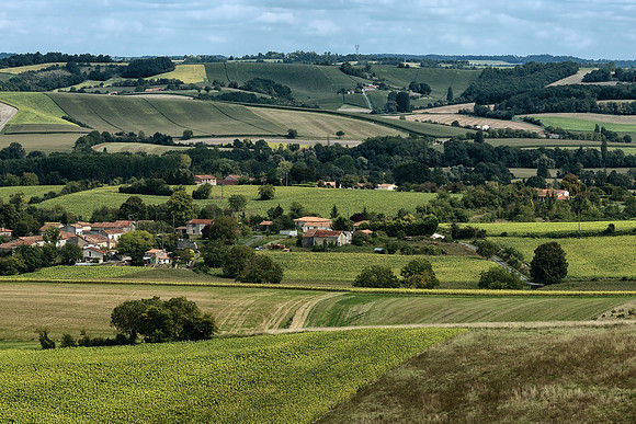 Looking East - Above Pillac