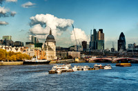 City of London from Waterloo Bridge I - London, England