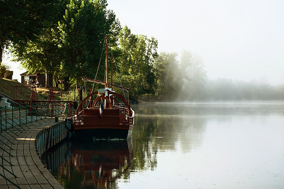 Early Morning Mist I - La Roque Gageac, France