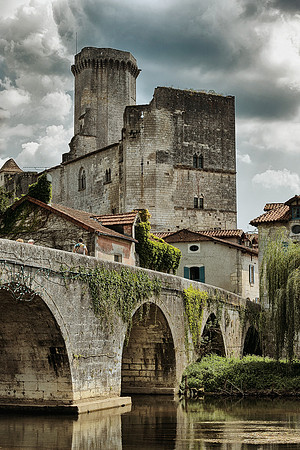 Bridge and Castle - Bourdeille, FranceBZ2R6523.2_Sharp